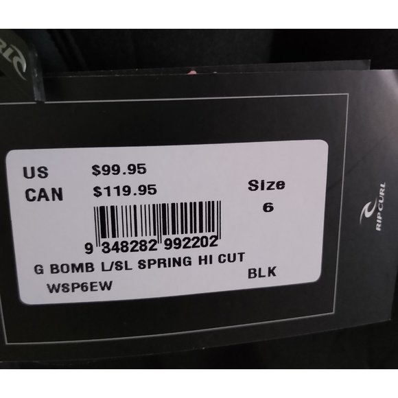 Rip Curl G Bomb L/S Bikini Cut Springsuit Wetsuit - Picture 9 of 9